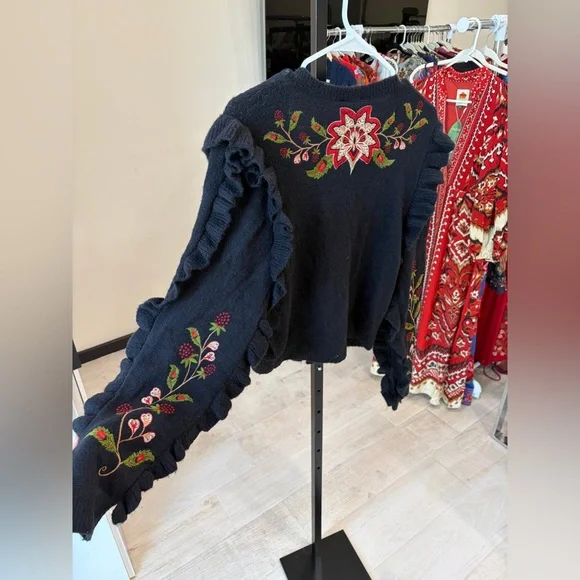 Farm Rio: Black Berry Embroidery Knit
Cardigan - Picture 8 of 12